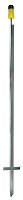 HOEKLIJNPAAL GEGALVANISEERD, 105 CM